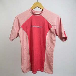 NRS Hydrosilk Women's Large Pink Swim Shirt UV Rash Protection Quick Dry